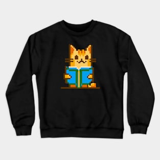 Cat pixel art Crewneck Sweatshirt